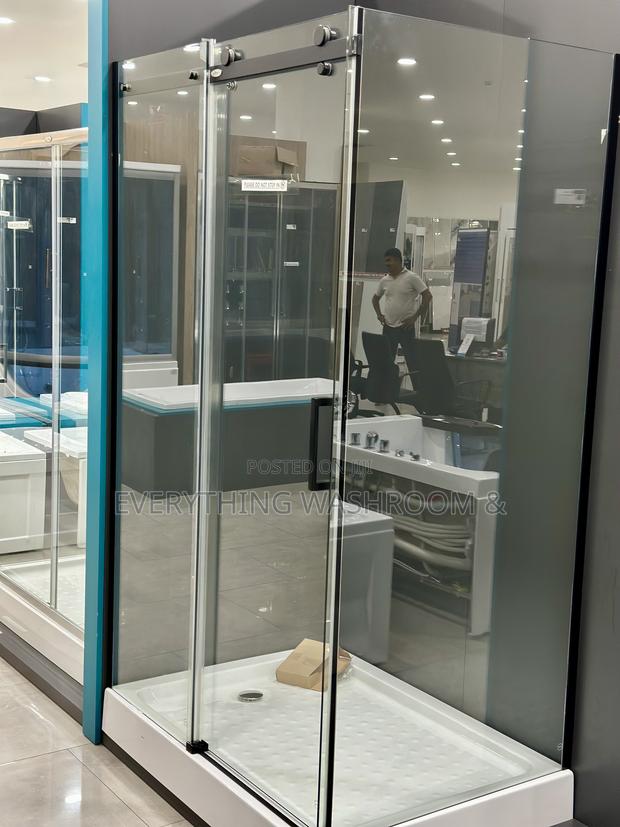 Shower Cubicle 120x90cm_black Frame Shower Enclosure · Photo 4