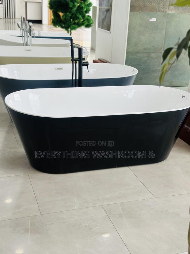 Black Ceramic Bathtub_ Bath Pool_ Bathtub and Accessories · Photo 5