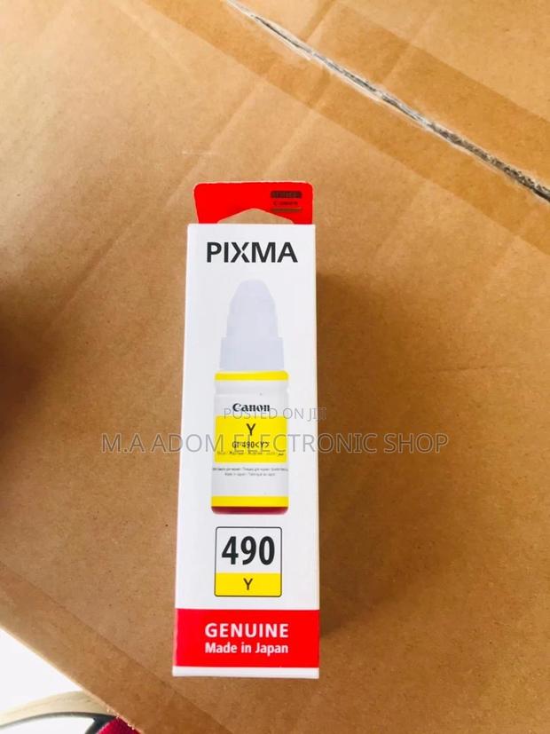 Canon GI-490 Yellow Ink: Vibrant Color, High Yield · Photo 1