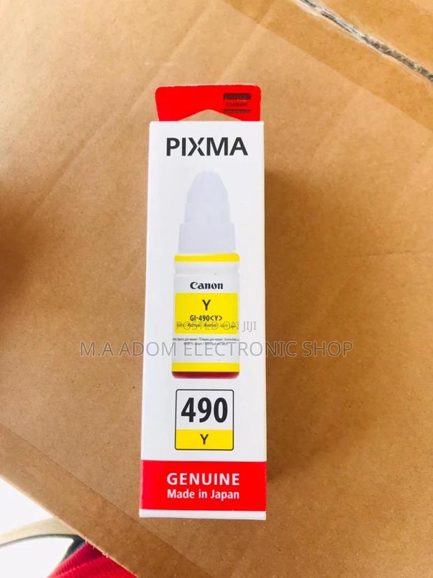 Canon GI-490 Yellow Ink: High-Yield, High-Quality Ink · Photo 1