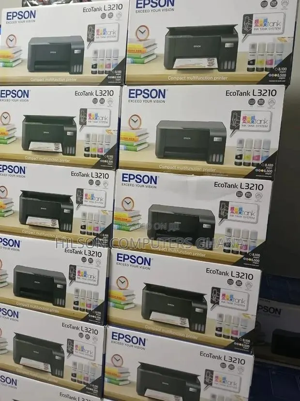 Epson Ecotank L3210 A4 All-in-One Ink Tank Printer – Black · Photo 1