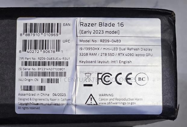 New Laptop Razer Blade 32GB Intel Core i9 SSD 2T · Photo 2