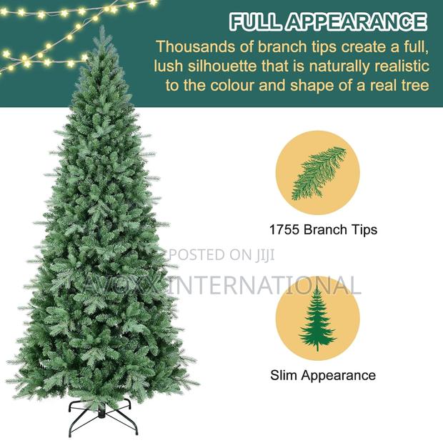 7.5 FT Artificial Skinny Christmas Tree · Photo 3