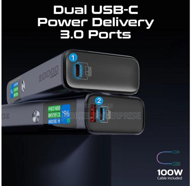 Titan-130 Sleek 130W Multi-Port Power Delivery Power Bank · Photo 2