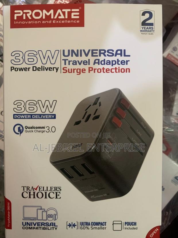 Promate Tripmate-36w Smart Charging Universal Travel Adapter · Photo 1