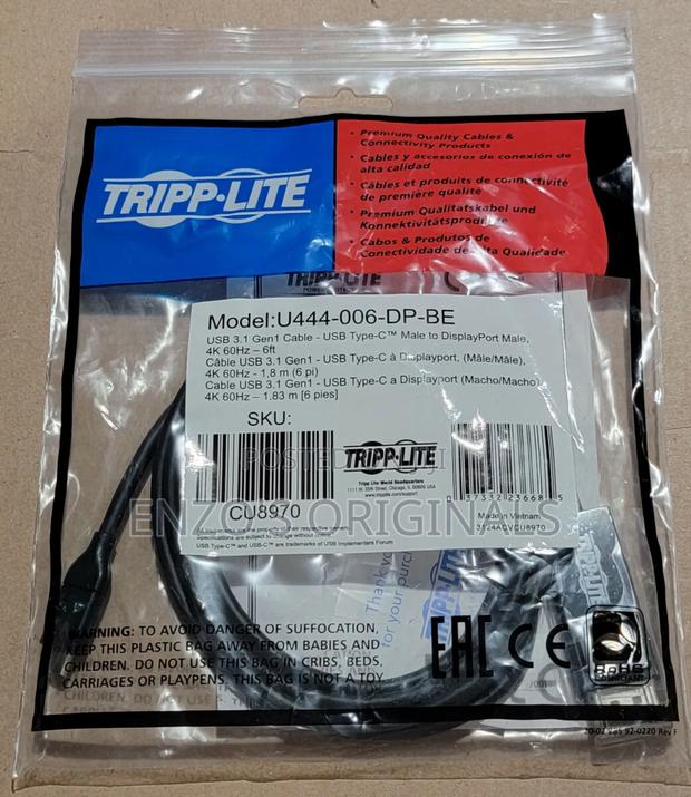 Tripp-Lite Usb-C to Display Port Type-C to Dp Cable True Resolution · Photo 2