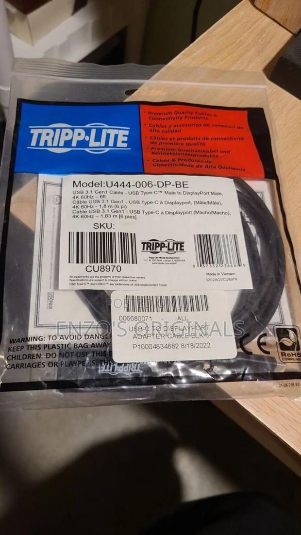 Tripp-Lite Usb-C to Display Port Type-C to Dp Cable True Resolution · Photo 3