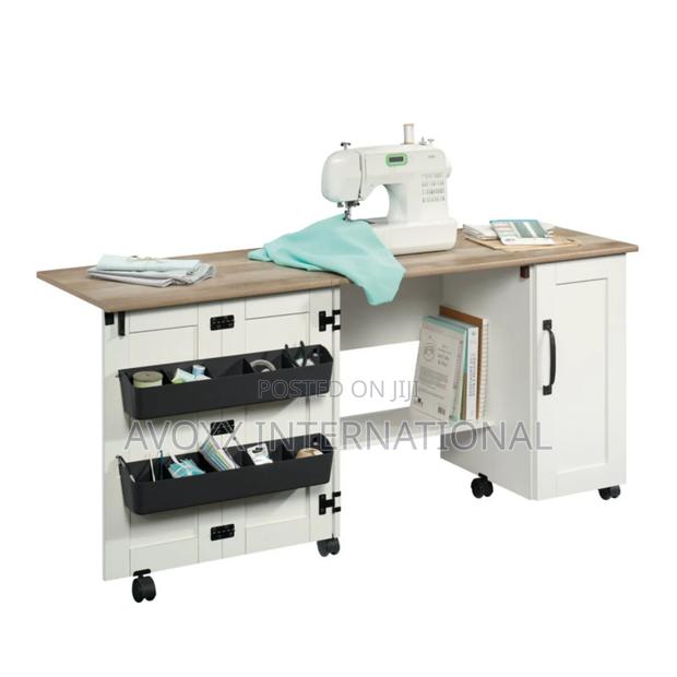 St. Nicholas Foldable Sewing Table With Wheels · Photo 1