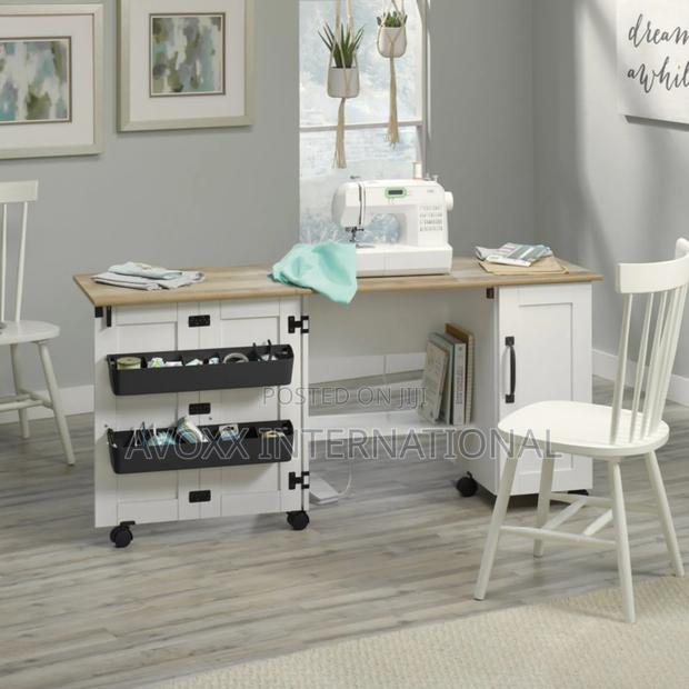 St. Nicholas Foldable Sewing Table With Wheels · Photo 5