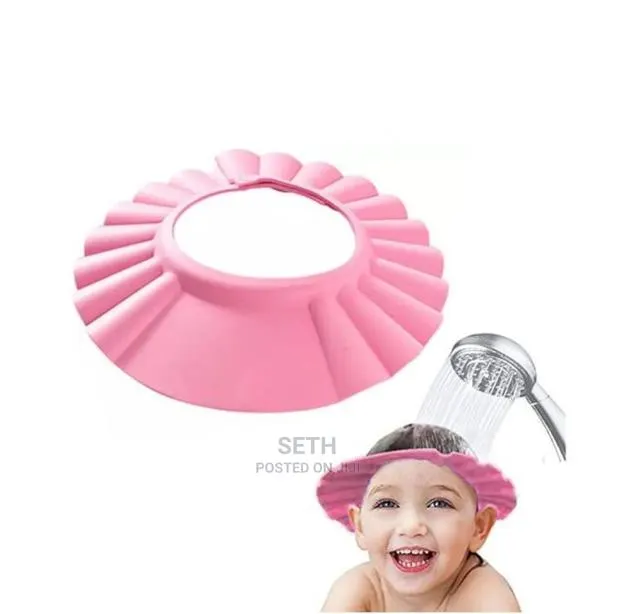 Pink Shower Cap / Shampoo Cap For Kids Children · Photo 1