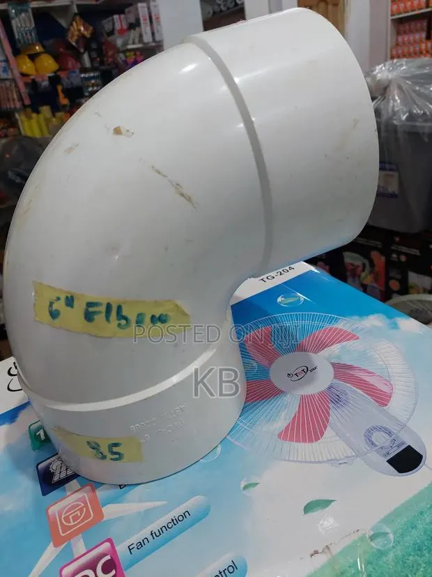 6” PVC 90 Degree Elbow Fitting Heavy Duty Drainage Pipe Bend · Photo 1