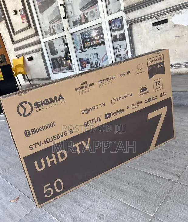 Newly in Stock Sigma 50 Inch Uhd Smart Android Tv(Sig-Ku50v6-S). · Photo 1