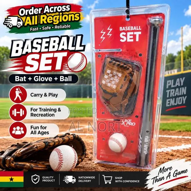 Baseball Set With Bat, Glove and Ball · Photo 1