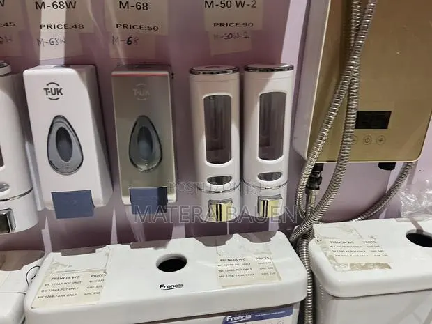 Modern Soap Dispenser, Gray Color · Photo 1