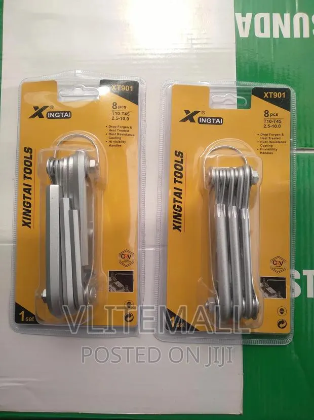 8 Pcs. Foldable Allen Hex Key Set · Photo 1