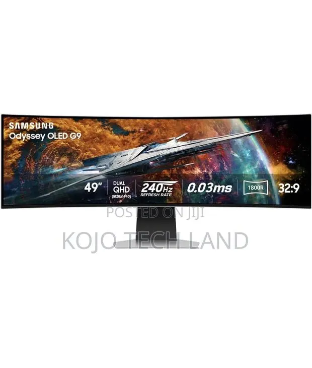 Samsung 49-Inch Odyssey G9 QD-OLED G-Sync Curved Gaming Monitor · Photo 1