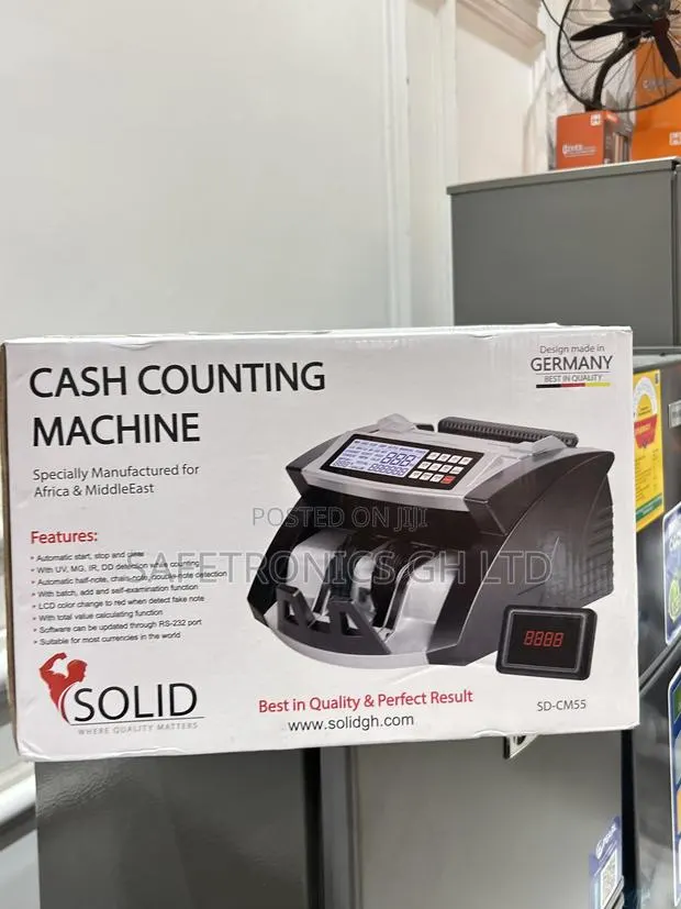 Exclusive Black Electric Solid Cash Counting Machine (Sd-Cm55) · Photo 1