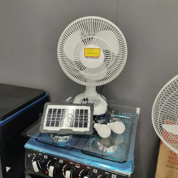 Enjoy Great Quality Rechargeable Morgan Solar Fan at an Amazing Price · Photo 1