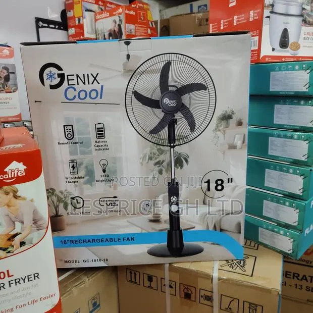 Genix's Most Durable Rechargeable 18inch Fan · Photo 1