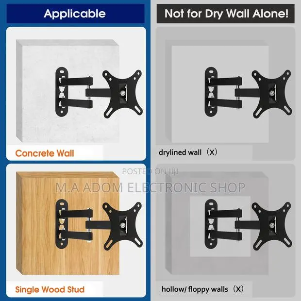 Single Arm Corner Wall Mount For 14”-17” Led Tv · Photo 1