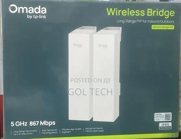Omada Wireless Bridge Long-Range PTP for Indoor/Outdoor · Photo 1
