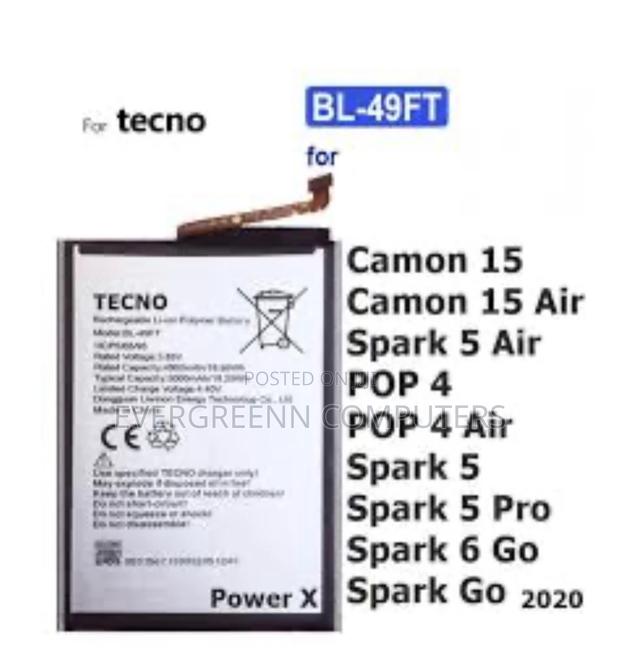 All Models of Tecno and Infinix Batteries Are Available · Photo 1
