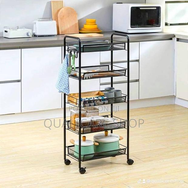 5 Tier Metal Rack 5 Layer Storage Cart · Photo 1