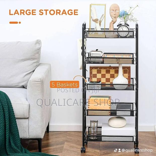 5 Tier Metal Rack 5 Layer Storage Cart · Photo 2