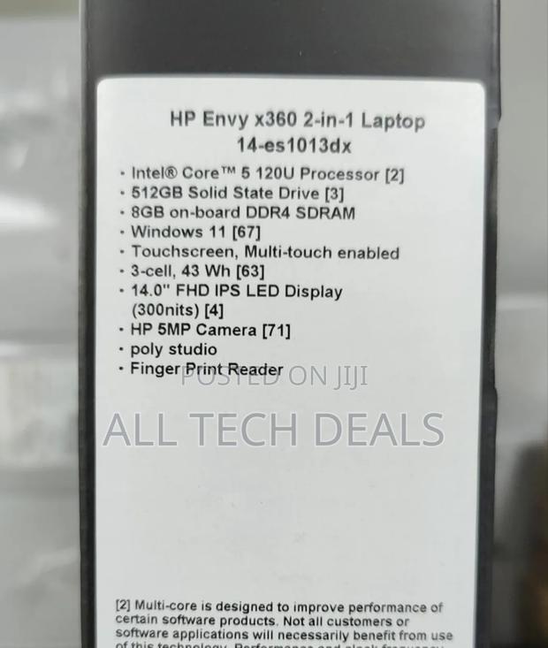 New Laptop HP Envy 14 8GB Intel Core Ultra 5 SSD 512GB · Photo 1