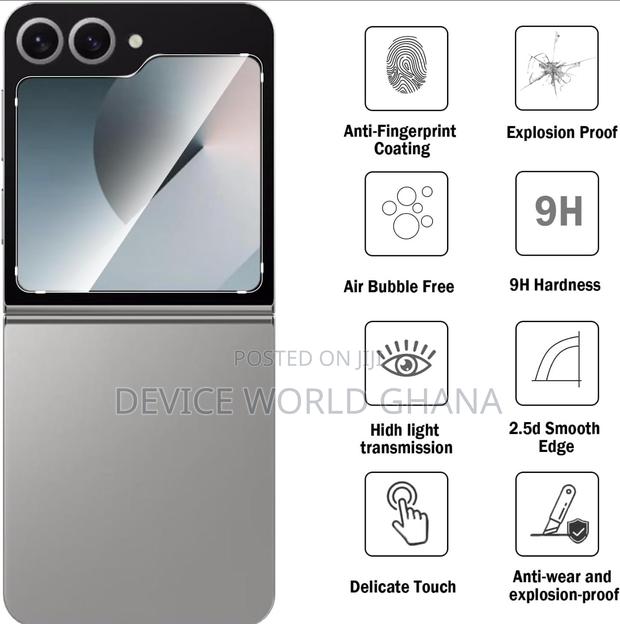 Hd Glass Protector for Samsung Z Flip 7 6 5 Display Screen · Photo 6