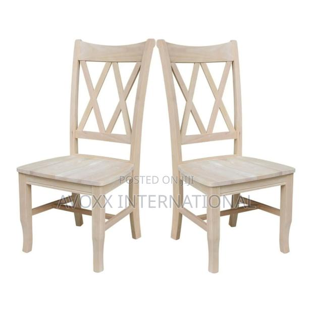 Lynn Solid Wood Double X-Back Stools (Set of 2 · Photo 1