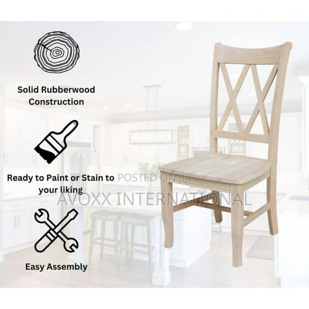 Lynn Solid Wood Double X-Back Stools (Set of 2 · Photo 3
