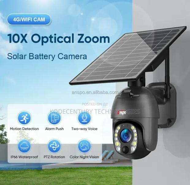 4g or Wifi Solar PTZ CCTV Camera With Motion Detection · Photo 2