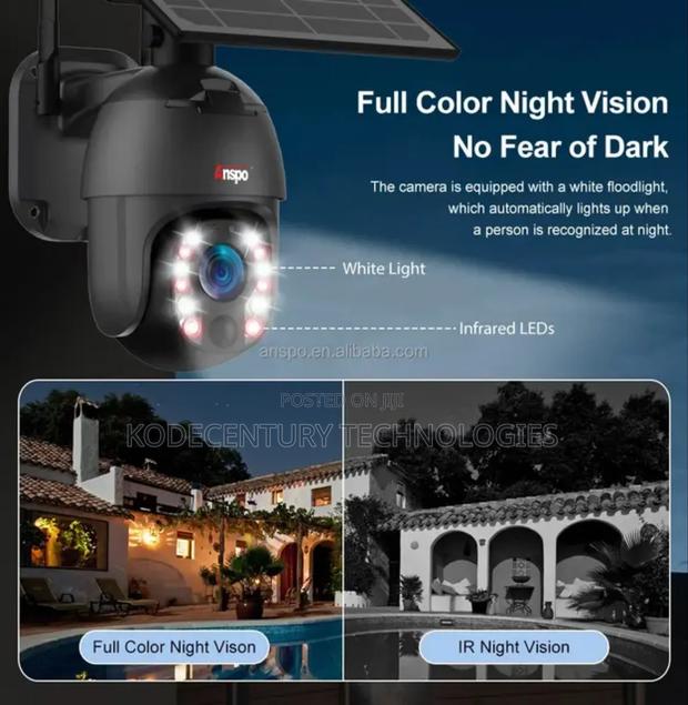 4g or Wifi Solar PTZ CCTV Camera With Motion Detection · Photo 3
