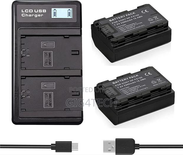 Lp-E6 Dual Battery Charger With LCD for 5d 6d 7d 80d Canon R · Photo 1