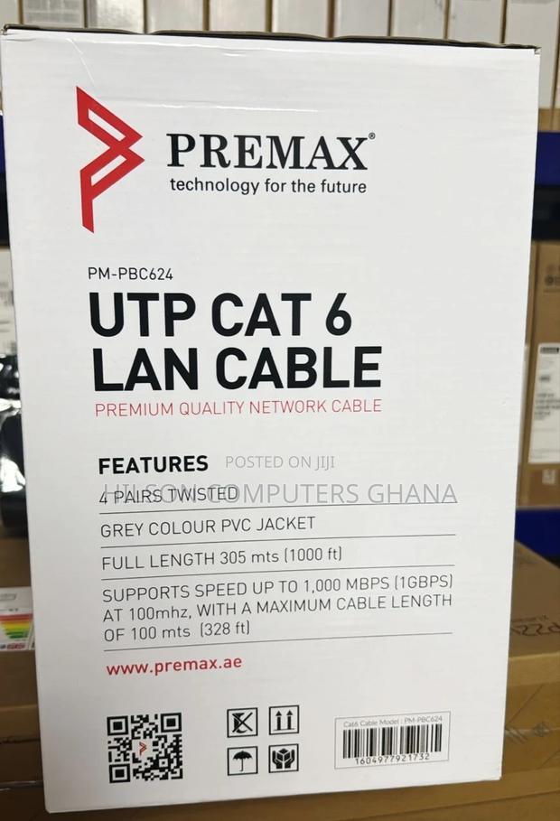 Premax PVC Jacket Cat6 Utp Cable, 305m, Pm-Fc623 · Photo 2