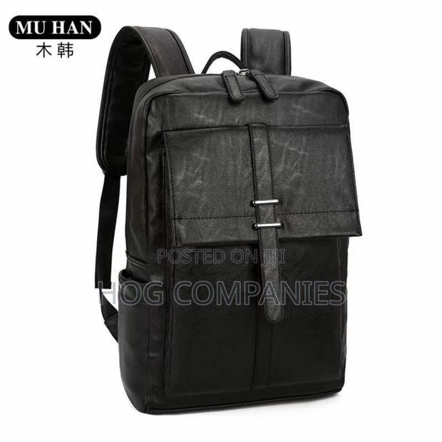Quality Leather Travel Tablet Laptop Bag School Backpack · Photo 3
