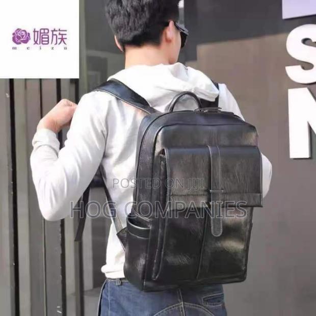 Quality Leather Travel Tablet Laptop Bag School Backpack · Photo 2