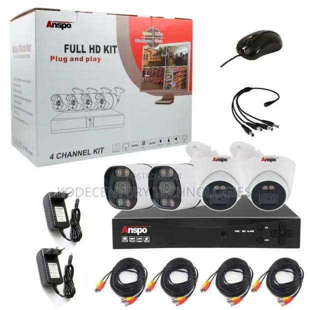 4 Channel Anspo 5mp Analogue CCTV Kit · Photo 1