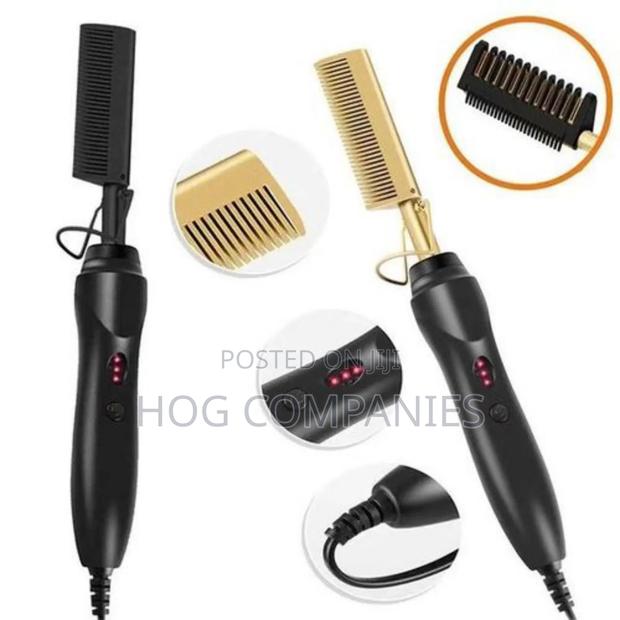 Professional Hair Straightener Heated Electric Styling Comb · Photo 1