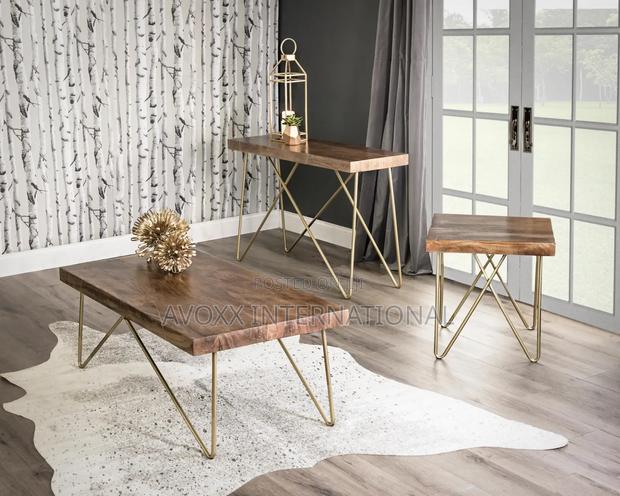 Steve Silver Co Walter Brass Inlay Cocktail Table, WT300C · Photo 3
