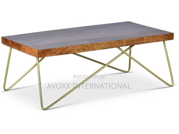 Steve Silver Co Walter Brass Inlay Cocktail Table, WT300C · Photo 1