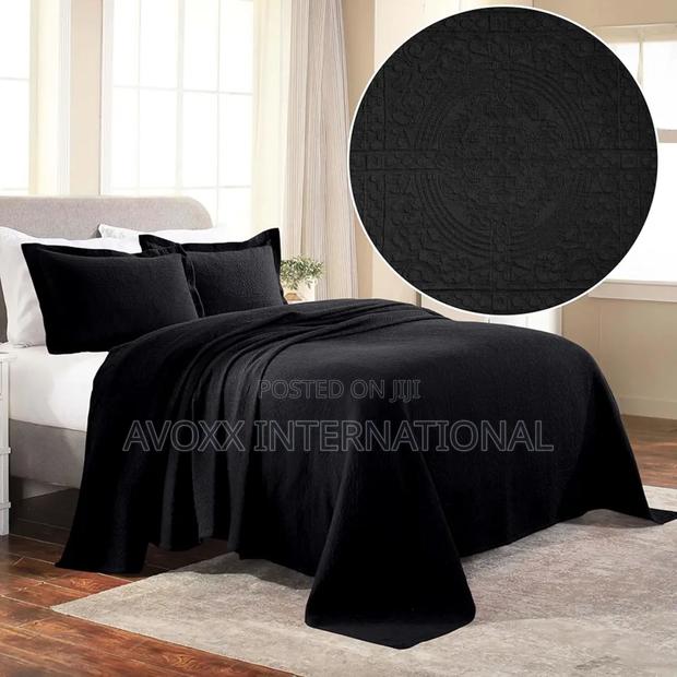 Superior Cotton Fleur De Lis Bedspread Set/ Queen Size · Photo 7