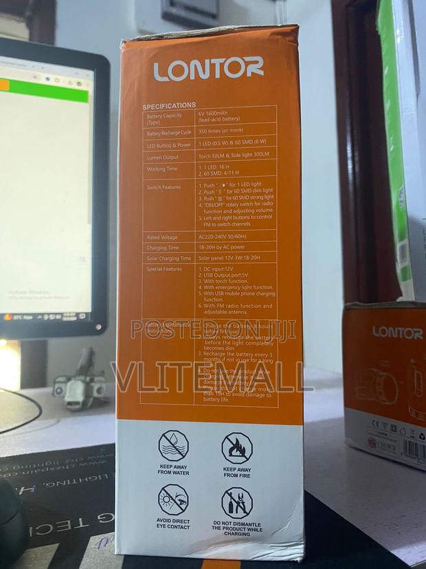 Lontor Rechargeable Lantern With Radio · Photo 3