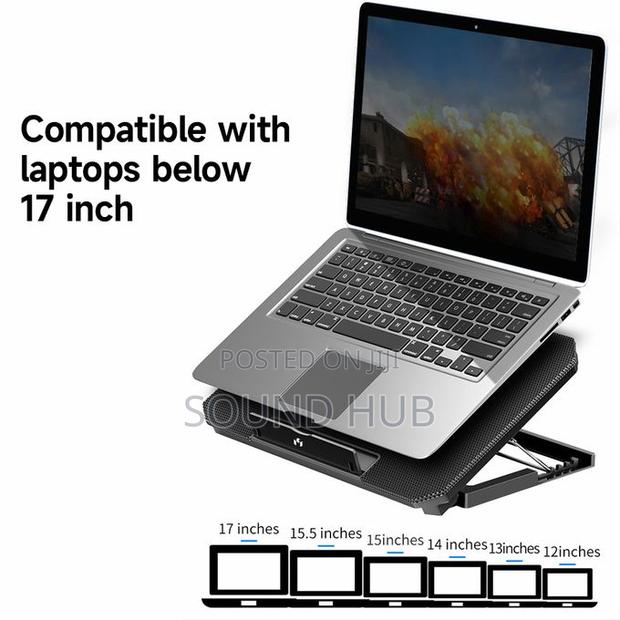 Laptop Cooler 2-Fan Laptop Cooling Stand Low Noise · Photo 2