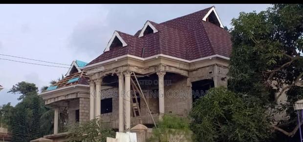Alu-Zinc Roof , Rain Gutter and Wood-Work Structure in Accra · Photo 1