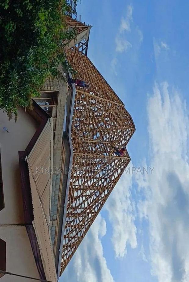 Alu-Zinc Roof , Rain Gutter and Wood-Work Structure in Accra · Photo 2