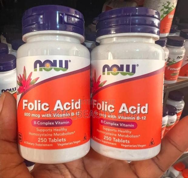 Now Folic Acid 800mcg With B-12 · Photo 1