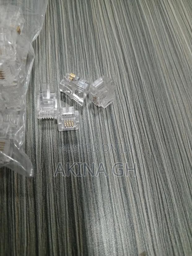 RJ11 Connectors for Telephone Cable 100 PCS 6P4C · Photo 2