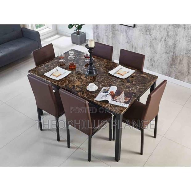 6 Seater Mable Dining Set Brown · Photo 2